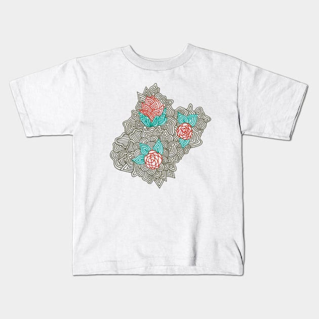 Flowery Kids T-Shirt by PsychedelicDesignCompany